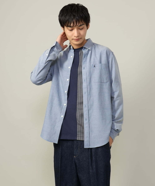 a.v.v（アーヴェヴェ）の「【主役TOPS】ストライプ切替カットソー(デザテクシリーズ）（Tシャツ/カットソー・メンズ・ホワイト/ネイビー・46/48/50）」の16枚目の写真