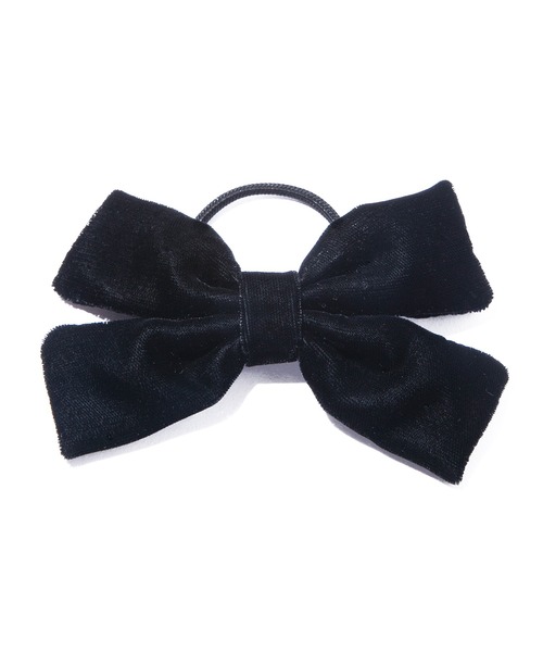 ヘアゴム No.367 シアーパールリボンヘアゴム（その他ヘアアクセサリー）｜pom