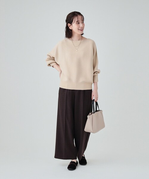 DRESKIP(ドレスキップ)の「◆【高レビュー/洗える】優しく上品に リブドルマン お袖フェイクパールニット(ニット/セーター・レディース・ピンク系/グリーン/ライトベージュ/ブラック/チャコールグレー/イエロー・00)」の21枚目の写真