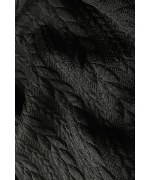 &. NOSTALGIA（アンドドットノスタルジア）の「ケーブルジャガードペプラムカットソー（Tシャツ/カットソー・レディース・アイボリー/ブラック・M）」の22枚目の写真