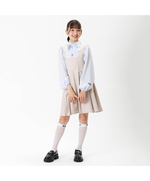 algy(アルジー)の「ガーリーロゴシアーハイソックス(ソックス/靴下・キッズ・オフホワイト/ブラック・24/21)」の18枚目の写真