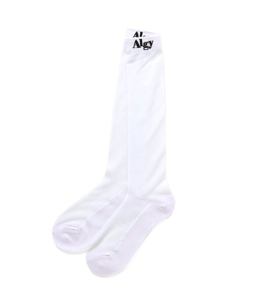 algy(アルジー)の「ガーリーロゴシアーハイソックス(ソックス/靴下・キッズ・オフホワイト/ブラック・24/21)」の13枚目の写真