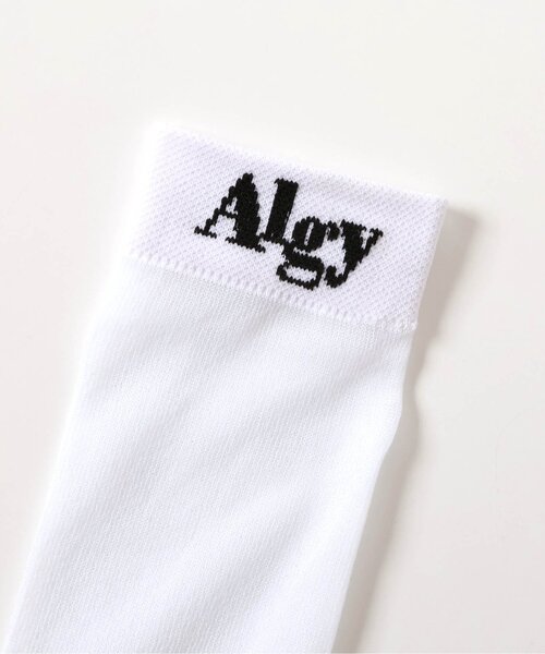 algy(アルジー)の「ガーリーロゴシアーハイソックス(ソックス/靴下・キッズ・オフホワイト/ブラック・24/21)」の12枚目の写真