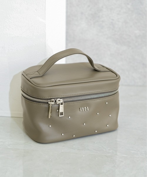GYDA（ジェイダ）の「【GYDA/ジェイダ】 STUDS SERIES バニティポーチ（ポーチ・レディース・ブラック/グレー/ピンク・FREE）」の2枚目の写真