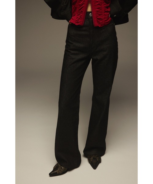 SLY HW STRAIGHT PT-AB ハイウェストストレートパンツエービー SLY - HW STRAIGHT PT-AB ハイウェスト ストレート パンツ