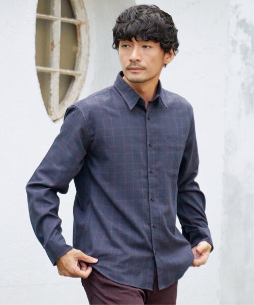 ikka(イッカ)の「イージーケアフランネルチェックシャツ(シャツ/ブラウス・メンズ・チャコールグレー/ネイビー/ベージュ・S/M/L/XL)」の7枚目の写真