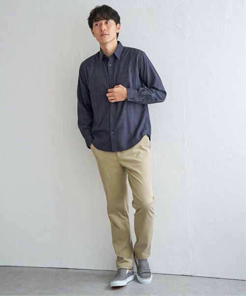 ikka(イッカ)の「イージーケアフランネルチェックシャツ(シャツ/ブラウス・メンズ・チャコールグレー/ネイビー/ベージュ・S/M/L/XL)」の14枚目の写真