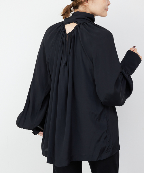 GOLDEN GOOSE（ゴールデングース）の「【GOLDEN GOOSE / ゴールデングース】JOURNEY WS BLOUSE WITH BOW（シャツ/ブラウス・レディース・ブラック・FREE）」の3枚目の写真