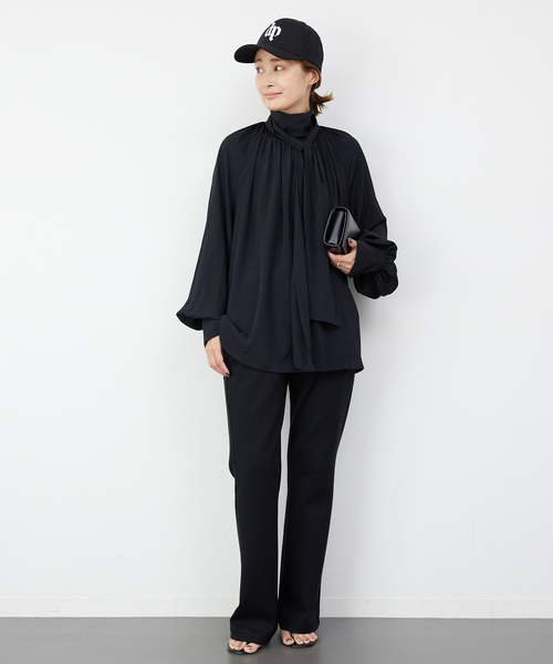 GOLDEN GOOSE（ゴールデングース）の「【GOLDEN GOOSE / ゴールデングース】JOURNEY WS BLOUSE WITH BOW（シャツ/ブラウス・レディース・ブラック・FREE）」の4枚目の写真