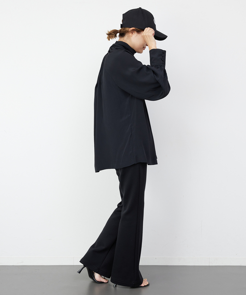 GOLDEN GOOSE（ゴールデングース）の「【GOLDEN GOOSE / ゴールデングース】JOURNEY WS BLOUSE WITH BOW（シャツ/ブラウス・レディース・ブラック・FREE）」の5枚目の写真