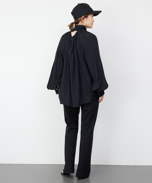 GOLDEN GOOSE（ゴールデングース）の「【GOLDEN GOOSE / ゴールデングース】JOURNEY WS BLOUSE WITH BOW（シャツ/ブラウス・レディース・ブラック・FREE）」の6枚目の写真