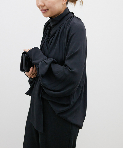 GOLDEN GOOSE（ゴールデングース）の「【GOLDEN GOOSE / ゴールデングース】JOURNEY WS BLOUSE WITH BOW（シャツ/ブラウス・レディース・ブラック・FREE）」の8枚目の写真