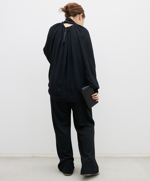 GOLDEN GOOSE（ゴールデングース）の「【GOLDEN GOOSE / ゴールデングース】JOURNEY WS BLOUSE WITH BOW（シャツ/ブラウス・レディース・ブラック・FREE）」の11枚目の写真