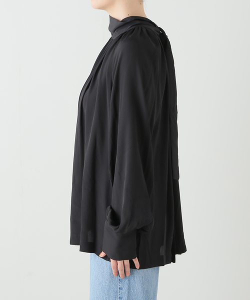 GOLDEN GOOSE（ゴールデングース）の「【GOLDEN GOOSE / ゴールデングース】JOURNEY WS BLOUSE WITH BOW（シャツ/ブラウス・レディース・ブラック・FREE）」の13枚目の写真