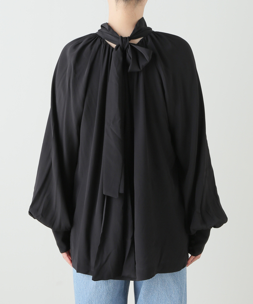 GOLDEN GOOSE（ゴールデングース）の「【GOLDEN GOOSE / ゴールデングース】JOURNEY WS BLOUSE WITH BOW（シャツ/ブラウス・レディース・ブラック・FREE）」の14枚目の写真