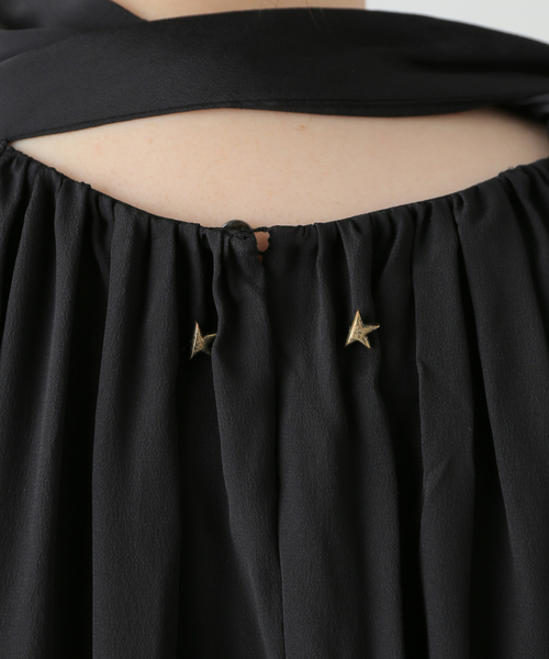 GOLDEN GOOSE（ゴールデングース）の「【GOLDEN GOOSE / ゴールデングース】JOURNEY WS BLOUSE WITH BOW（シャツ/ブラウス・レディース・ブラック・FREE）」の19枚目の写真