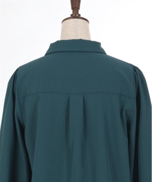 axes femme（アクシーズファム）の「カメオ×ジャボブローチ付ブラウス（シャツ/ブラウス・レディース・ブラック/ブルーグリーン/キナリ・MEDIUM/LARGE）」の15枚目の写真