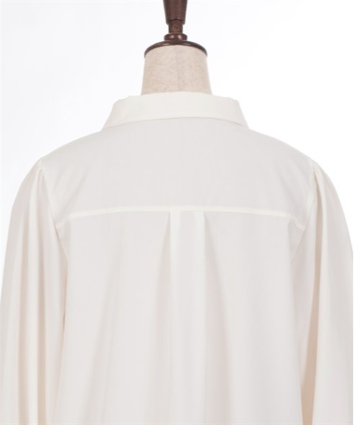 axes femme（アクシーズファム）の「カメオ×ジャボブローチ付ブラウス（シャツ/ブラウス・レディース・ブラック/ブルーグリーン/キナリ・MEDIUM/LARGE）」の22枚目の写真