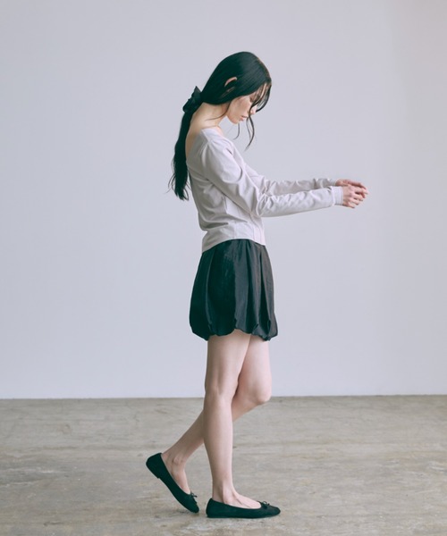 EN NEUME(エンノイム)の「Ballon Mini Skirt(スカート・レディース・ブラック/ブラウン/アイボリー・FREE)」の19枚目の写真