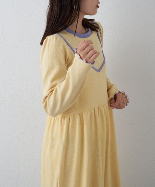 HELLO.SANFRANCISCO（ハローサンフランシスコ）の「【HELLO.SANFRANCISCO】(ロンTee付き)リンガーワンピース（ワンピース・レディース・アイボリー/ブルー/イエロー・ONE SIZE）」の11枚目の写真
