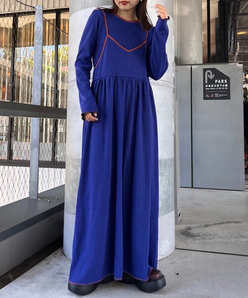 HELLO.SANFRANCISCO（ハローサンフランシスコ）の「【HELLO.SANFRANCISCO】(ロンTee付き)リンガーワンピース（ワンピース・レディース・アイボリー/ブルー/イエロー・ONE SIZE）」の13枚目の写真