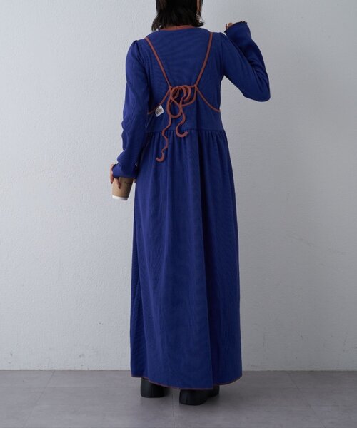 HELLO.SANFRANCISCO（ハローサンフランシスコ）の「【HELLO.SANFRANCISCO】(ロンTee付き)リンガーワンピース（ワンピース・レディース・アイボリー/ブルー/イエロー・ONE SIZE）」の19枚目の写真