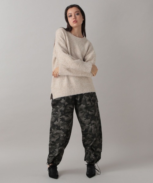 FOREVER 21（フォーエバー トゥエンティーワン）の「【2024FW】ブークレフードセットニット（ニット/セーター・レディース・グレー/ナチュラル/グリーン・FREE）」の15枚目の写真