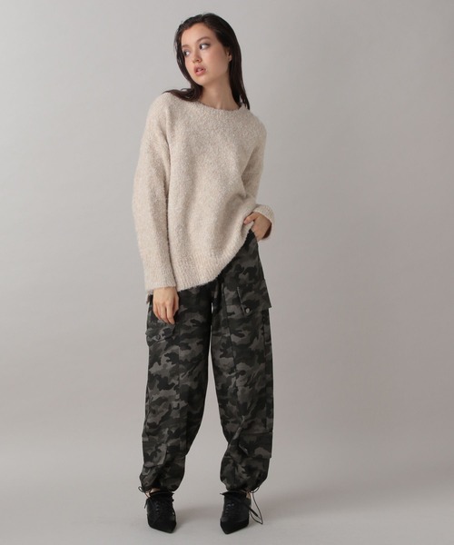 FOREVER 21（フォーエバー トゥエンティーワン）の「【2024FW】ブークレフードセットニット（ニット/セーター・レディース・グレー/ナチュラル/グリーン・FREE）」の16枚目の写真