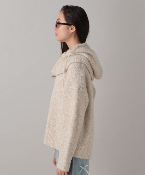 FOREVER 21（フォーエバー トゥエンティーワン）の「【2024FW】ブークレフードセットニット（ニット/セーター・レディース・グレー/ナチュラル/グリーン・FREE）」の19枚目の写真