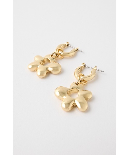 MOUSSY（マウジー）の「NUANCE FLOWER ピアス（ピアス（両耳用）・レディース・シルバー/ゴールド・FREE）」の5枚目の写真