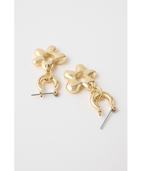 MOUSSY（マウジー）の「NUANCE FLOWER ピアス（ピアス（両耳用）・レディース・シルバー/ゴールド・FREE）」の6枚目の写真