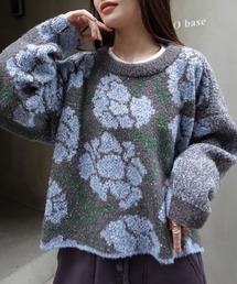 CORNERS | 花柄ジャガードコクーンニット(ニット/セーター)