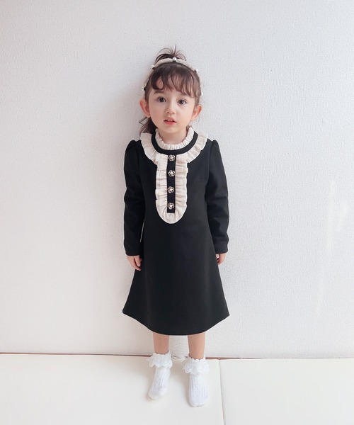 Rora(ローラ)の「エンドラ ワンピース(ワンピース・キッズ・ブラック・120/110/100/140/130)」の2枚目の写真