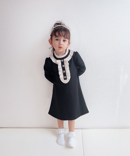 Rora(ローラ)の「エンドラ ワンピース(ワンピース・キッズ・ブラック・120/110/100/140/130)」の3枚目の写真