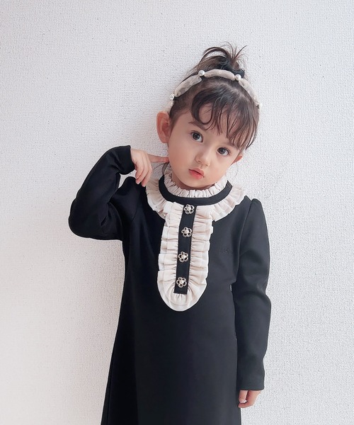Rora(ローラ)の「エンドラ ワンピース(ワンピース・キッズ・ブラック・120/110/100/140/130)」の4枚目の写真