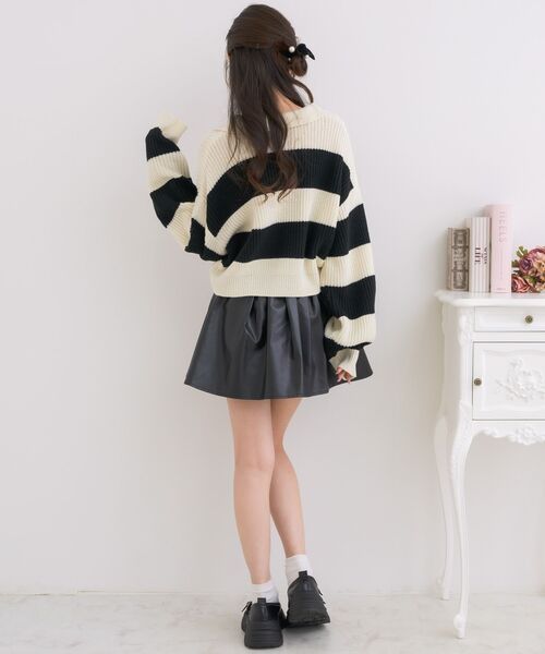 ems excite(エムズエキサイト)の「スキッパールーズNTPO(ニット/セーター・レディース・グリーン/チャコールグレー/ブラック系その他3・FREE)」の22枚目の写真