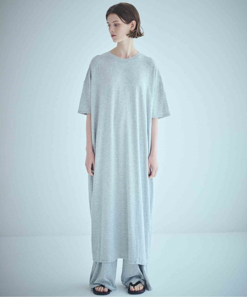 SEA(シー)の「セルロース コージーマキシドレス(ワンピース・レディース・グレー/ブラック/ホワイト・ONE SIZE)」の3枚目の写真