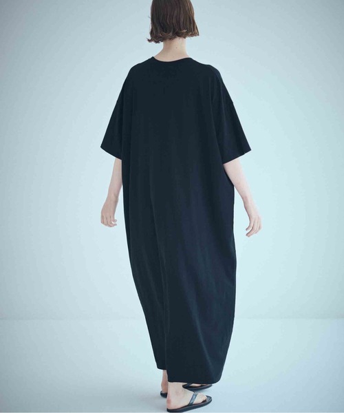 SEA(シー)の「セルロース コージーマキシドレス(ワンピース・レディース・グレー/ブラック/ホワイト・ONE SIZE)」の2枚目の写真