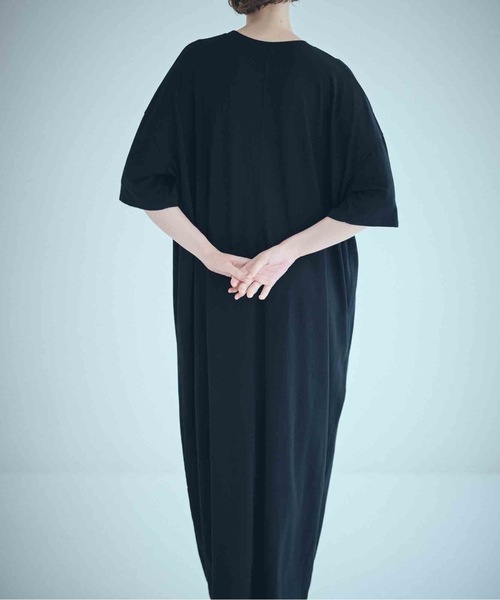 SEA(シー)の「セルロース コージーマキシドレス(ワンピース・レディース・グレー/ブラック/ホワイト・ONE SIZE)」の4枚目の写真