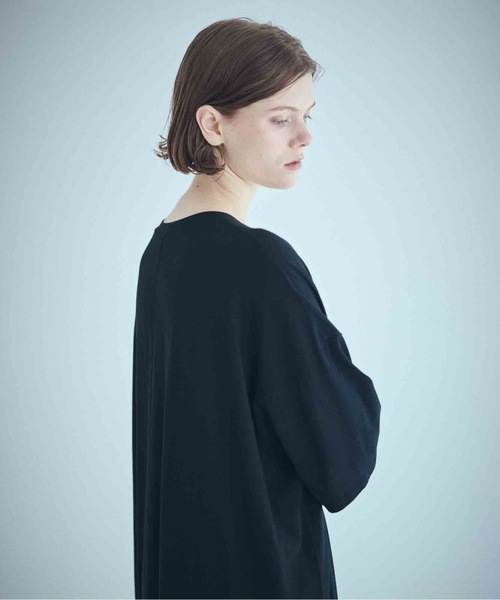 SEA(シー)の「セルロース コージーマキシドレス(ワンピース・レディース・グレー/ブラック/ホワイト・ONE SIZE)」の5枚目の写真