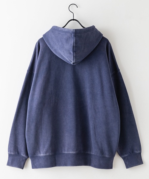 UNIIT(ユニット)の「【UNIIT/ユニット】パウダーブリーチ加工 裏起毛ビッグスウェット フーディー プルオーバーパーカー ユニセックス(パーカー・メンズ・ブラック/ネイビー/カーキ・MEDIUM/LARGE/X-LARGE)」の7枚目の写真