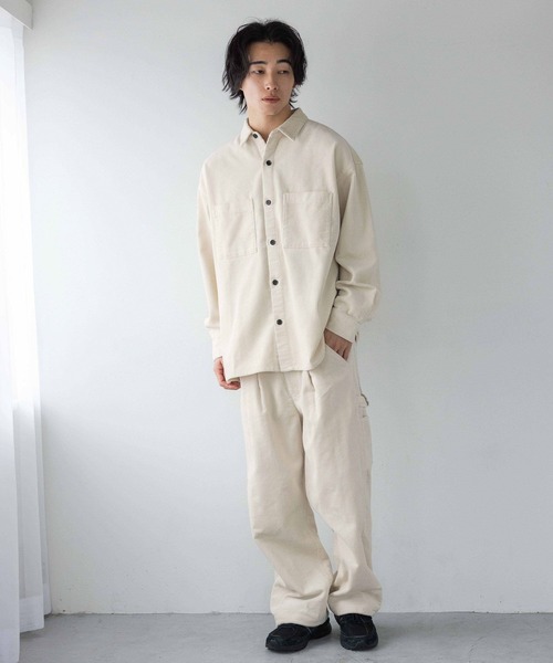 LOWRYS FARM(ローリーズファーム)の「コーデュロイシャツジャケット 250531(シャツ/ブラウス・メンズ・ブラウン/アイボリー・MEDIUM/LARGE)」の11枚目の写真