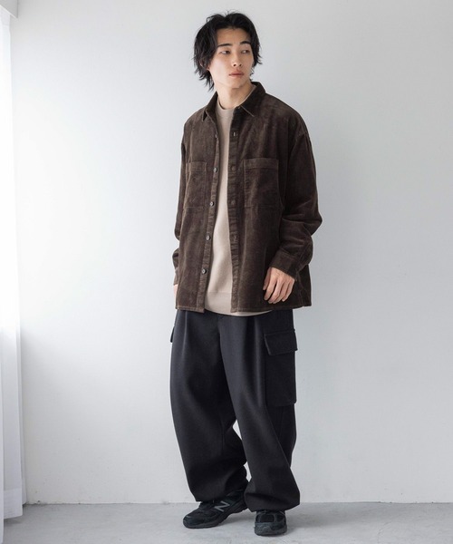 LOWRYS FARM(ローリーズファーム)の「コーデュロイシャツジャケット 250531(シャツ/ブラウス・メンズ・ブラウン/アイボリー・MEDIUM/LARGE)」の19枚目の写真