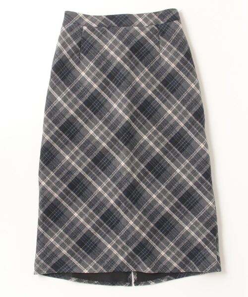 FREE STYLISTS（フリー スタイリスト）の「バックスリットチェックスカート（スカート・レディース・ブラウン/グレー・L/S/M）」の15枚目の写真