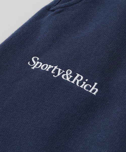 SPORTY&RICH(スポーティアンドリッチ)の「【SPORTY&RICH / スポーティアンドリッチ】YANKEES SERIF SWEATPANT(スウェットパンツ・メンズ・ネイビー・MEDIUM/SMALL)」の5枚目の写真