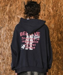 DOMINANT（ドミナント）の「A'GEM/9 × .kom 『DOMINANT/ドミナント』 Believe Vintage Bio Washing Hoodie Zip-Up /ビリーブウォッシングジップアップパーカー（パーカー）」