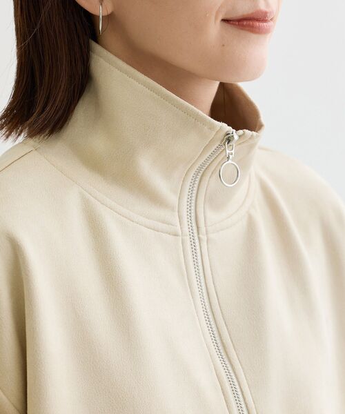 Sugar spoon(シュガースプーン)の「・SUGAR SPOON スエードポンチハーフZIP(Tシャツ/カットソー・レディース・ブラック/グレー/ベージュ/アイボリー・FREE)」の13枚目の写真