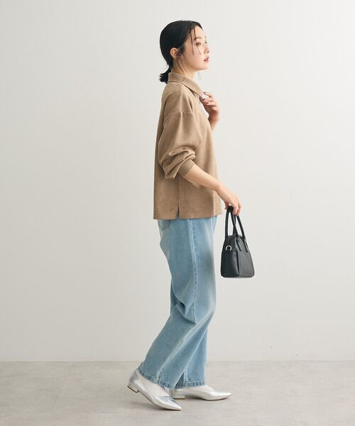 Sugar spoon(シュガースプーン)の「・SUGAR SPOON スエードポンチハーフZIP(Tシャツ/カットソー・レディース・ブラック/グレー/ベージュ/アイボリー・FREE)」の17枚目の写真