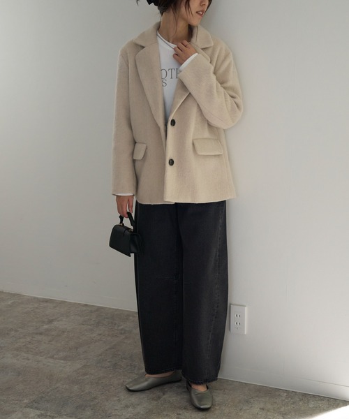 シャギーテーラードジャケット（テーラードジャケット）｜TRIANGLE