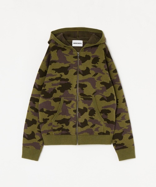 BEEDEN（ビーデン）の「KNIT JQ LOOSE HOODIE（ニット/セーター）」 - WEAR
